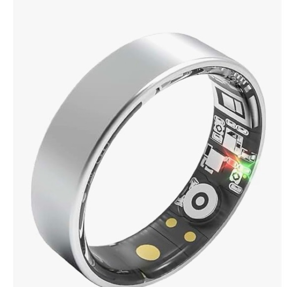 Smart Sensor Ring in Silver - Health & Activity Wearable